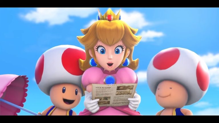 Princess-Peach and 2 mushrooms