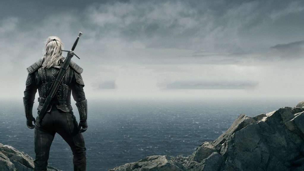 the witcher looking out to sea