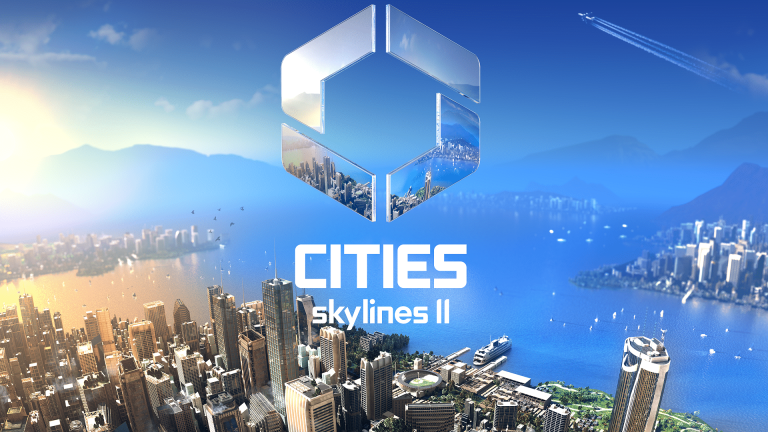 cities skyline 2 emblem on a city background