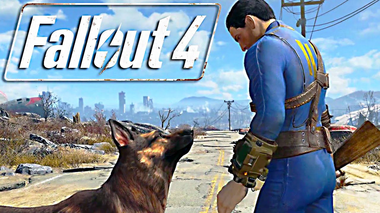 fallout-4- man and dog