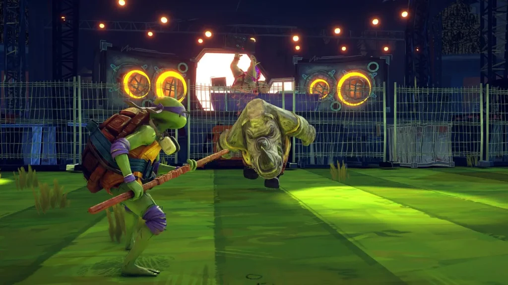 Donatello fights rhino