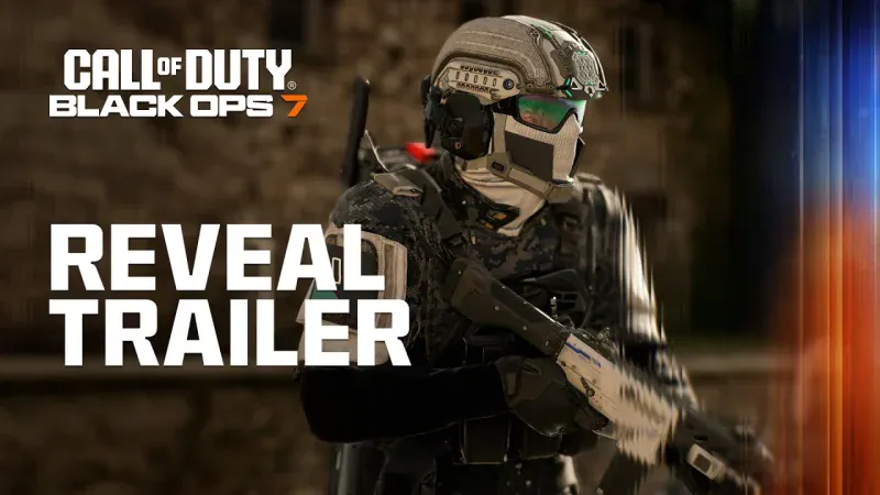 Call of Duty: Black Ops 7 Gameplay Reveal Trailer on YouTube