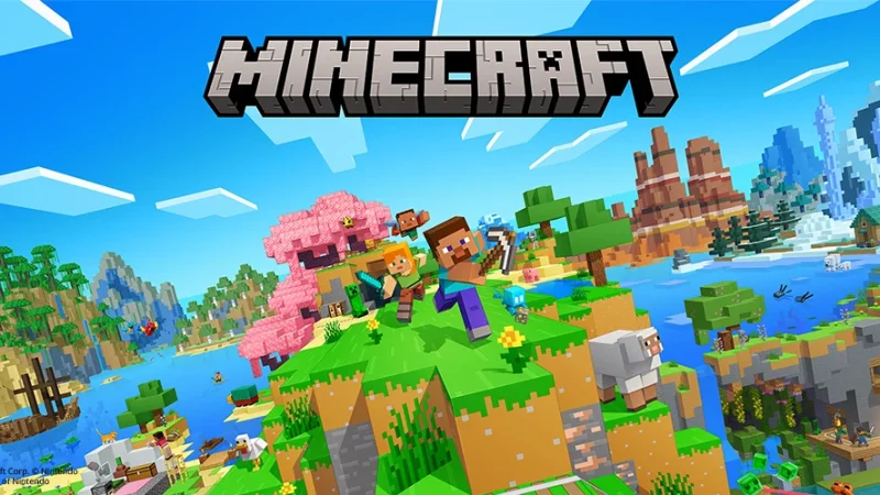 Official Minecraft for Nintendo Switch 2 key art with the Switch 2 logo